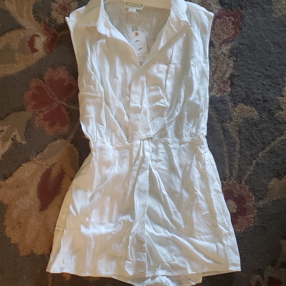 White romper with skirt